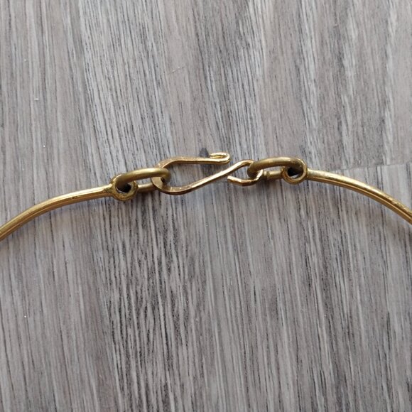 Statement Pendant Collar Necklace Choker Brass - Picture 5 of 13